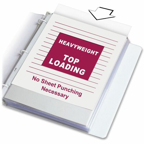 C-Line  Sheet Protectors, Heavyweight, 8-1/2"x11", 100/BX, Clear
