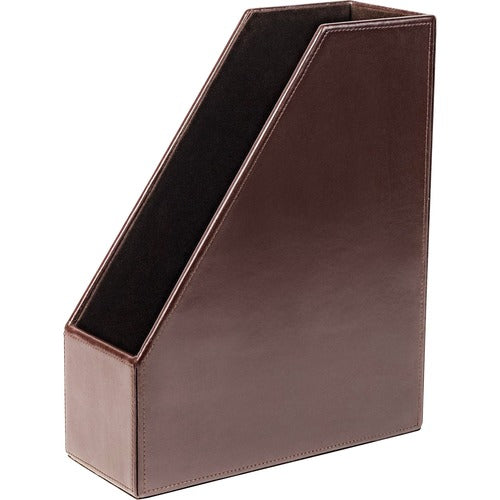 Dacasso  Magazine Rack,Letter,10"x4"x12-1/4",BN
