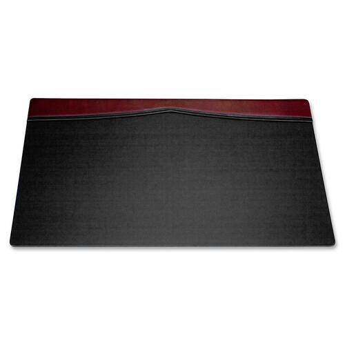 Dacasso  Desk Pad,Top Rail w/ Trim,34"x20"x1/2",BY/BK