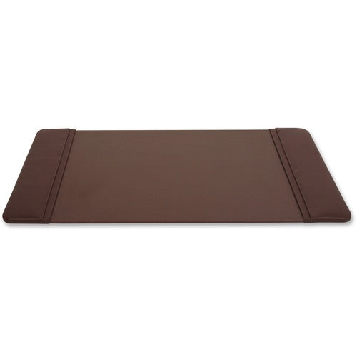 Dacasso  Desk Pad, w/ Side-Rail, 14"Wx22"Lx3/5"H, Chocolate Brown