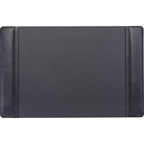 Dacasso  Desk Pad, w/ Side-Rail, 14"Wx22"Lx3/5"H, Black