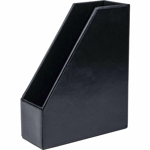 Dacasso  Magazine Rack,Letter,10"x4"x12-1/4",BK