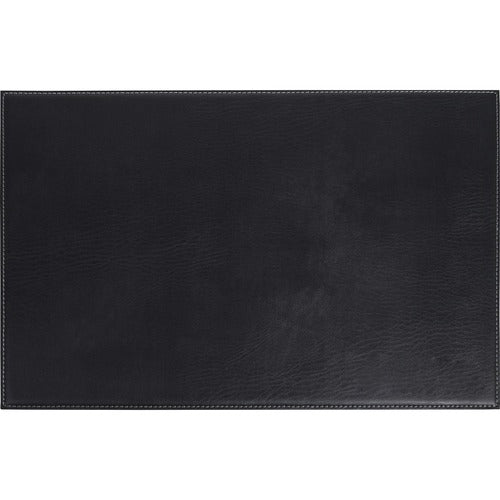 Dacasso  Placemat, White Accent Stitching, 12"Wx17"Lx1/10"H, Black