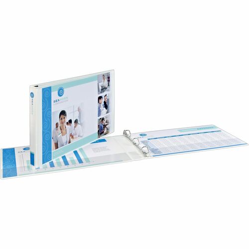Avery  View Binder, Slant Ring, 2" Cap, 11"x17", White