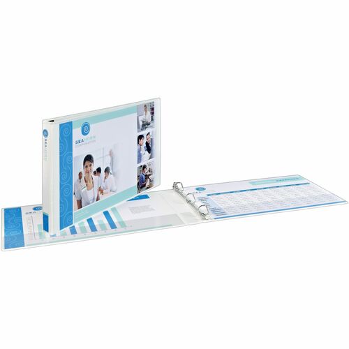 Avery  View Binder, Slant Ring, 3" Cap, 11"x17", White