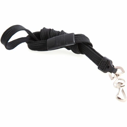 Baumgartens  Breakaway Lanyard, Steel Hook, 36", 12/PK, Black