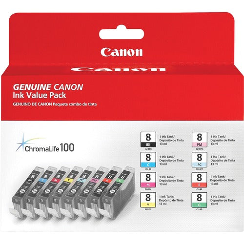 Canon  Ink Tank Multipack, PIXMA Pro9000, 8/PK, AST