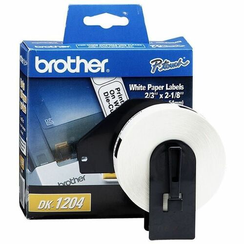 Brother  Multipurpose Labels, f/QL, 2-1/10"x2/3", 400/RL, WE