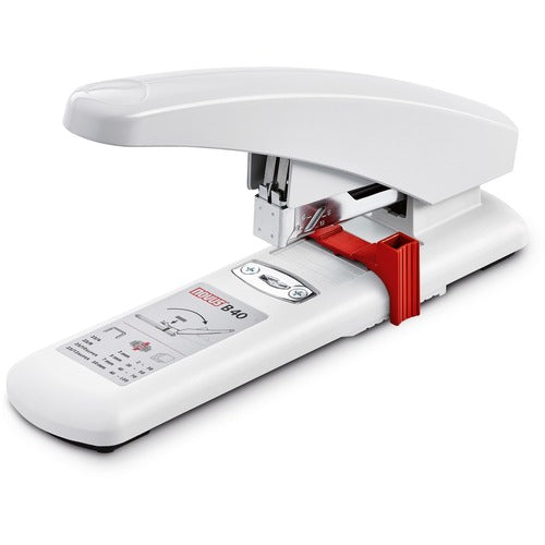 Dahle North America Inc.  Stapler, 100-Sheet, B40, 10-1/2"x2-3/4"x5-1/2", Off White