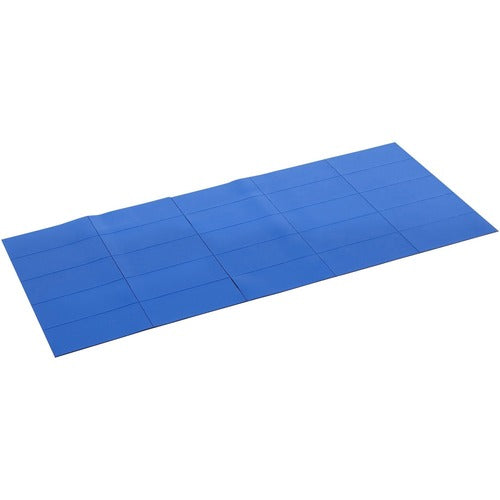 Bi-silque  Magnetic Dry Erase Strips, 7/8"x2", 25/PK, Blue