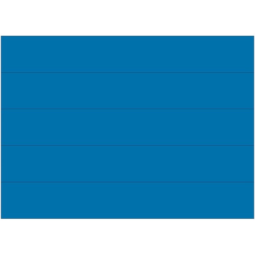 Bi-silque  Dry-Erase Strips, Magnetic, 7/8"x6", 25/PK, Blue
