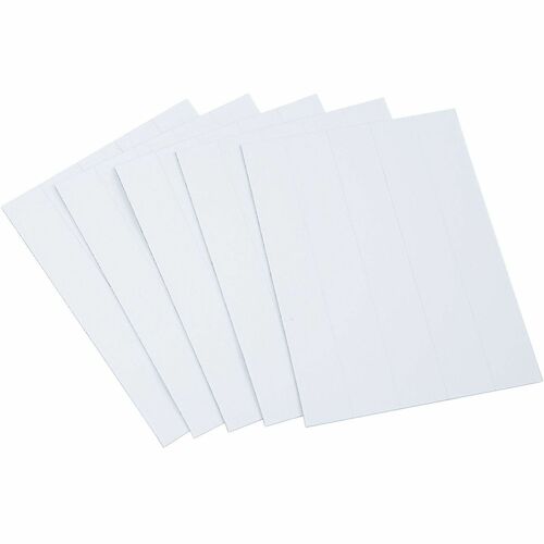 Bi-silque  Dry-Erase Strips, Magnetic, 7/8"x6", 25/PK, White