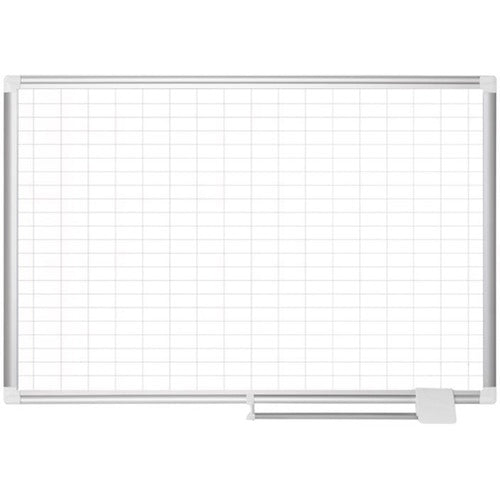 Bi-silque  Magnetic Planning Board Kit, Aluminum Frame, 48"x36", White