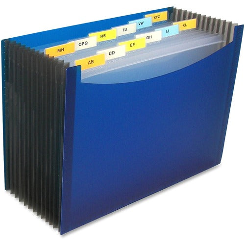 C-Line  Expanding File,9" Exp,13-Pckts,900 Sheet Cap,LTR,12/EA,Blue