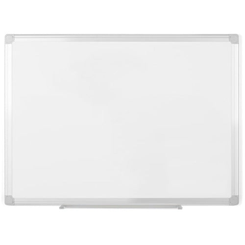Bi-silque  Dry-Erase Board, Magnetic, 24"x18", Aluminum/White