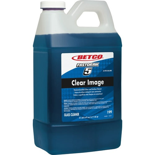 Betco Corporation  Cleaner, f/Glass/Surfaces, FASTDRAW 5, 2L, Blue