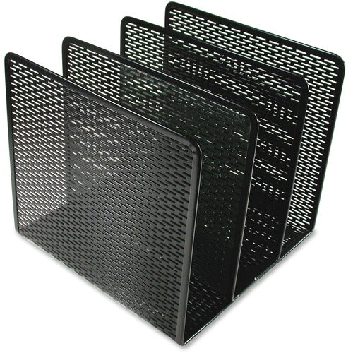 Artistic  Punched File Sorter, 8"x8"x7-1/4", Metal/Black