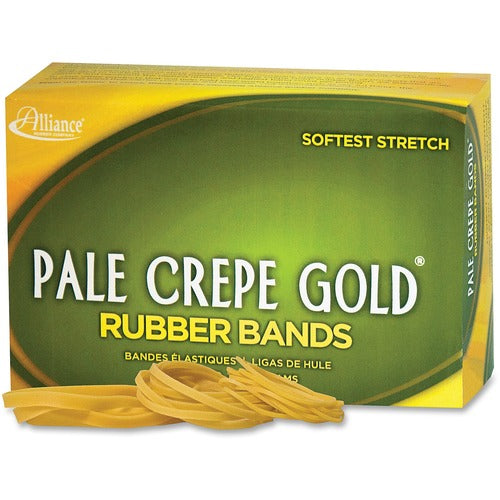 Alliance Rubber Company  Rubber Bands, No.54, 1lb, Pale Crepe Gold