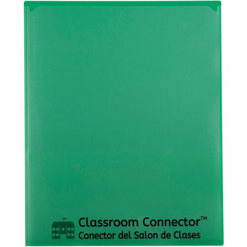 C-Line  Folder, 2-Pocket, Poly, 50-Sht Cap, Letter, 25/BX, Green