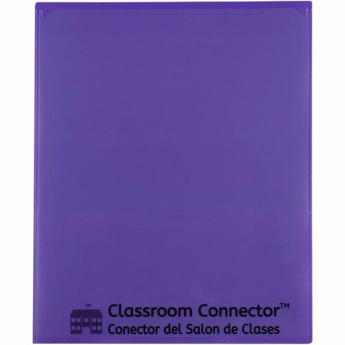C-Line  Folder, 2-Pocket, Poly, 50-Sht Cap, Letter, 25/BX, Purple