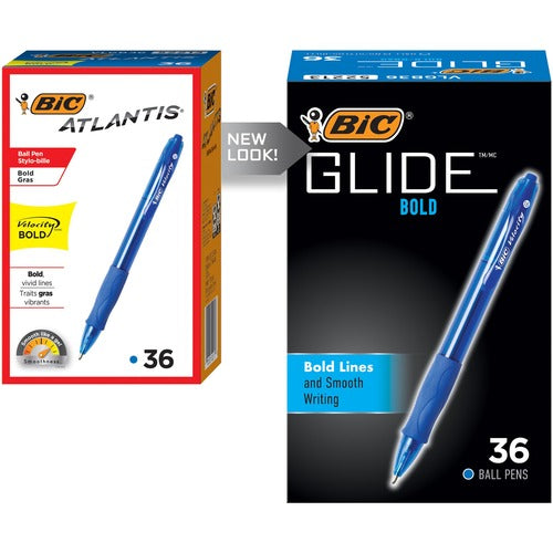 Bic  Ballpoint Pens, Retractable, 1.6mm, 36/BX, BE Ink/Barrel