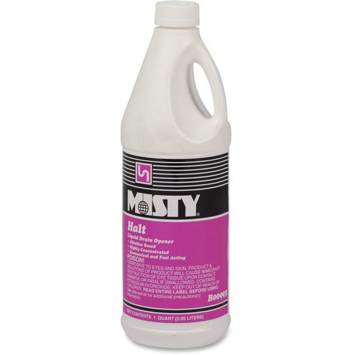 Amrep,Inc.  Halt, Drain Maintainer, Alkaline, 12/CT, Red/Clear