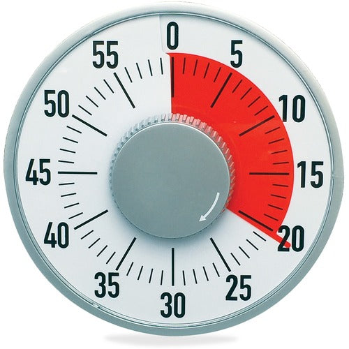 Ashley Productions, Inc.  Big Time To Go Timer, 6-1/4", Gray/White
