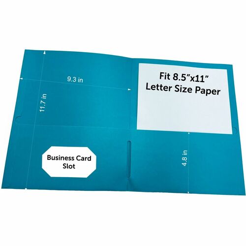 Business Source  Portfolio,2-Pocket,125-Sht Cap,8-1/2"x11-1/2",25/BX,TL