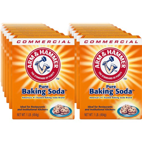 Church & Dwight Co., Inc.  Baking Soda, 1lb, 24/CT, White