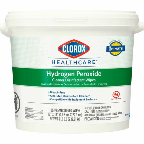 Clorox Company  Disinfecting Wipes, w/Hydrogen Peroxide, 185 Wipes, WE