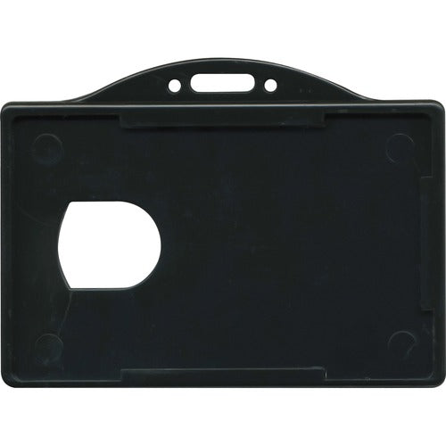 Advantus Corp.  Card Holders,f/IDs,3-3/8"x2-1/8"Insert,Horiz,25/PK,BK/CL
