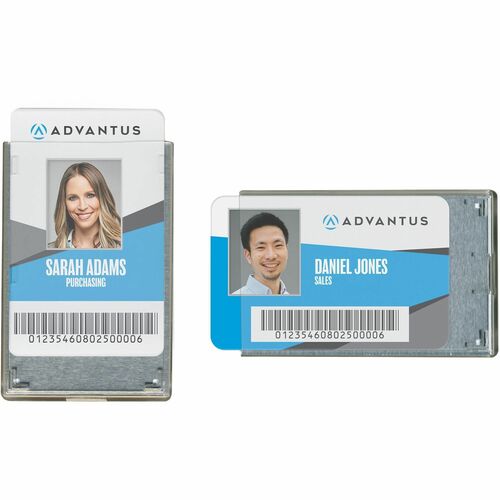 Advantus Corp.  Badge Holders,RFID Blocking,3-3/8"x2-1/8"Insert,20/PK,Clear