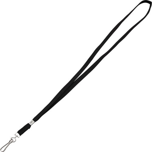 Advantus Corp.  Lanyards, w/Metal Clasp, 3/8"Thick, 36"L, 100/Box, Black