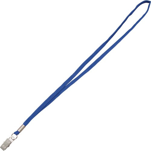 Advantus Corp.  Lanyards, w/Metal Clip, 3/8"Thick, 36"L, 100/Box, Blue
