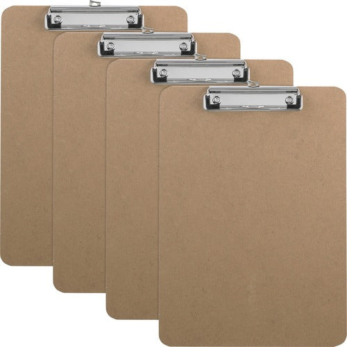 Business Source  Clipboards,w/Flat Clip/Rubber Grips,9"x12-1/2",6/BX,BN