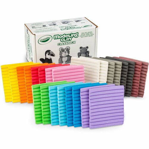 Crayola  Modeling Clay, Nonhardening, 12 Colors, 288/BX, Assorted