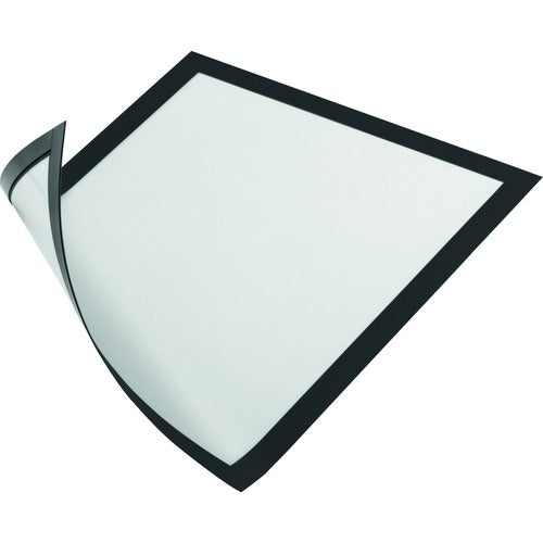 Durable Office Products  Sign Holder, f/ 8-1/2"Wx11"H Inserts, 2/PK, Black