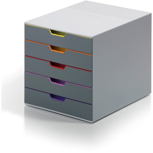 Durable Office Products  Drawer Box, White Drawers, 11-1/2"Wx14"Dx11"H, Multi