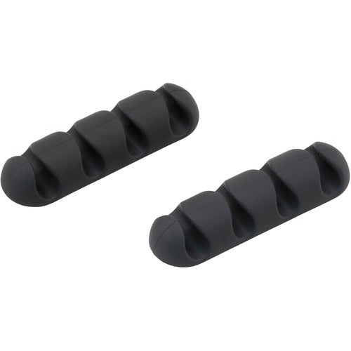 Advantus Corp.  Cable Clip, Multi-Channel, 4-/5"Wx2-3/5"Lx2/5"H, 2/PK, Black