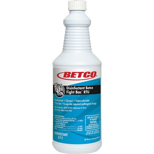 Betco Corporation  Disinfectant/Cleaner, Ready-to-Use, 32oz, Clear