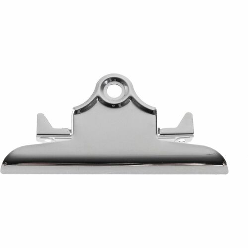 Business Source  Metal Clip, For Clipboard, 6" W, Nickel-Plated, Brown
