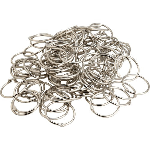 Business Source  Book Rings, 3" Diameter, 10/BX,5BX/BD, Silver