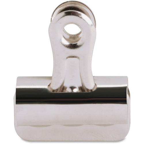 Business Source  Bulldog Clips, 3/8" Cap, Size 1, 1-1/4"W, 36/BX, Silver