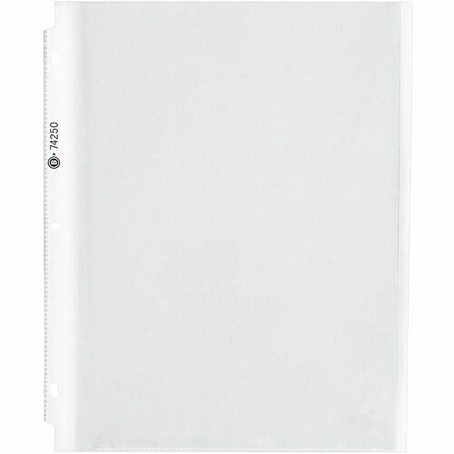 Business Source  Sheet Protectors,Heavyweight,100-Sht Cap,8-1/2",25/PK,CL