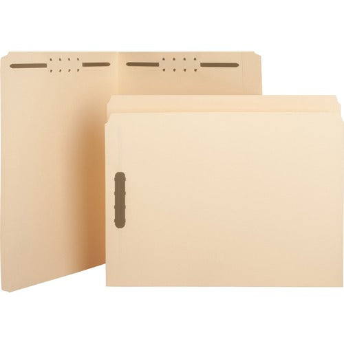 Business Source  Fastener Folders,w/2-Ply Straight Tab,2 Fstnr,Ltr,50/BX,MA