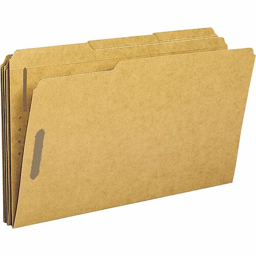 Business Source  Fastener Folders,w/2-Ply Top 1/3 Cut Tab,Lgl,50/BX,KFT