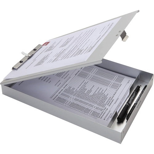 Business Source  Clipboard, Storage, 9-1/5"x1-1/2"x14", Silver