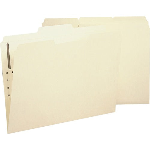Business Source  Fastener Folder,w/2-Ply Tab,1 Fstnr,1/3 Tab,Lgl,50/BX,MA