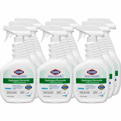 Clorox Company  Disinfecting Cleaner, Hydrogen Peroxide, 32 oz, 9/CT, WE/GN