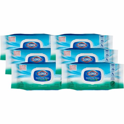 Clorox Company  Disinfecting Wipes, Fresh Scent, 75 Wipes, 300/BD, White